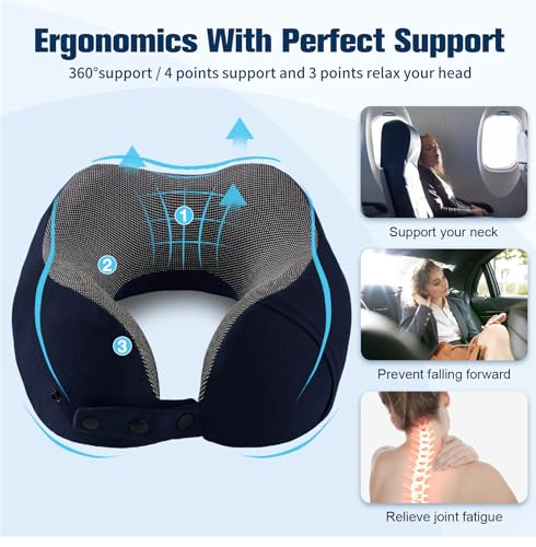 Neck Pillow for Traveling (Navy)
