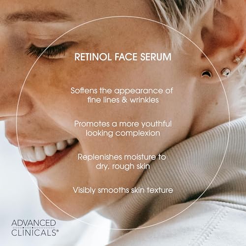 Retinol Body Lotion + Retinol Serum 2PC Skincare Set For Women & Men Helps Diminish Appearance Of Crepey Skin (Retinol Cream + Serum Set / 2 Piece Set)