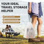 20 Pack Shoe Bags for Travel (Translucent)