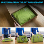Travel Duffle Bag for Women & Men. Duffel Bag for Traveling & Camping (80L / Green)