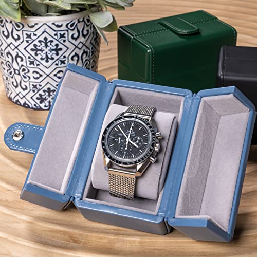 Single Watch Travel Case (Blue)