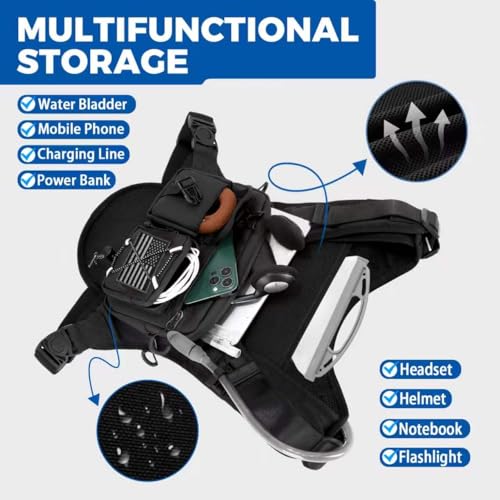 USA Patent Running Hydration Vest Backpack (Black / Standard)