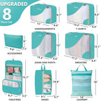 Packing Cubes for Travel (16 Turquoise)