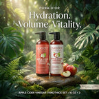 Apple Cider Vinegar Shampoo & Conditioner Clarifying Set (32 Fl Oz (Pack of 1))