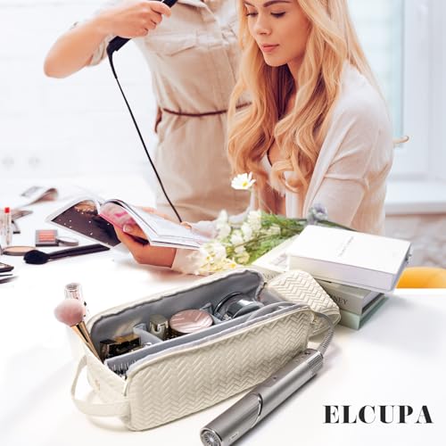 Large Hair Tools Travel Bag Compatible with Shark FlexStyle (Style B / Ivory)