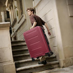 Luggage Sets 5 Piece Front Open (3-piece Set(20/24/28) / Red(20 top-open))