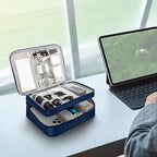 Electronic Organizer Travel Case (zipper-blue)