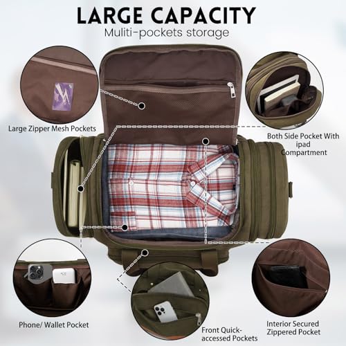 Men'S Duffle Bag For Travel (Green)