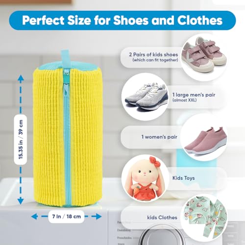 Shoe Washing Machine Bag (2 PCS Yellow)