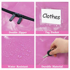 4 Pcs 24 Gallon Extra Large Moving Bags Heavy Duty Storage Bag (24 Gallon / Pink)