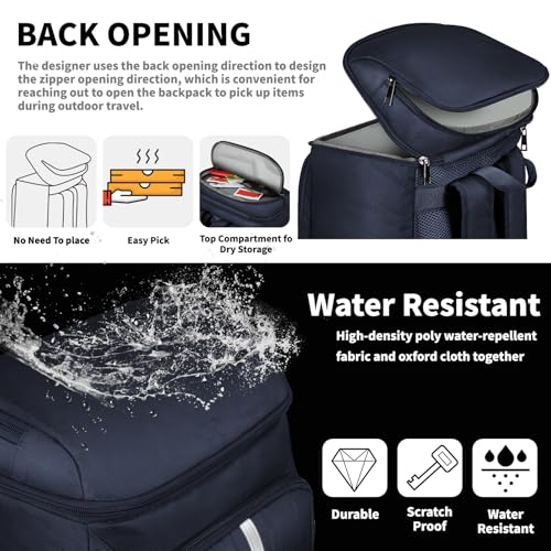 Cooler Backpack for Women Men (Blue)