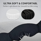 Bluetooth 5.4 Headphones Headband Eye Mask Wireless Sleep Mask，Blackout - Image 3