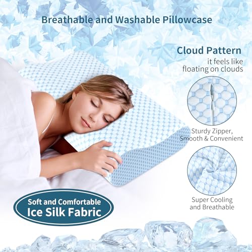 Cervical Pillow for Neck Pain Relief (Blue)