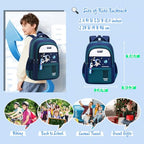 Astronaut space Backpack for Boys (Green-blue)