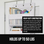 Over The Door Organizer Storage (White / 5 Shelf)