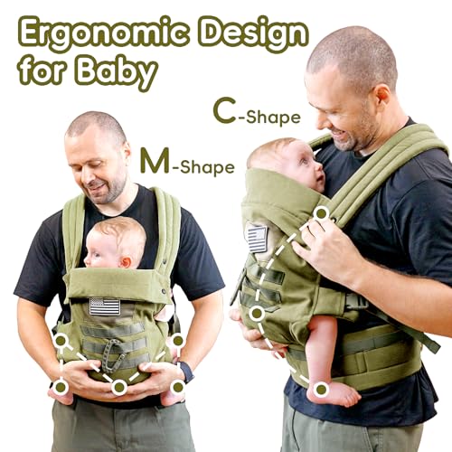 Baby Carrier Lumbar Support Infant Carrier (Green)