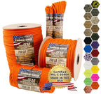750 Paracord 100% Nylon (Neon Orange / 100 Ft.)