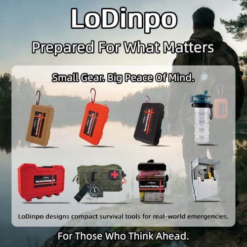 Pocket Survival Fishing Kit (Wildfire Orange)