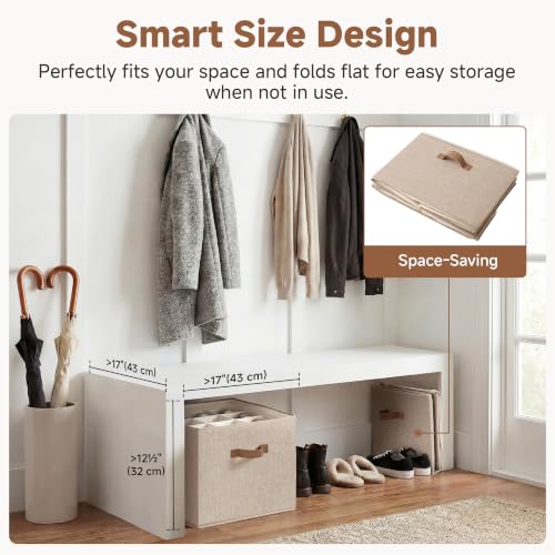 2-Pack 32-Pair Shoe Storage Organizer for Closet, Taupe (Taupe / Medium-2 Pack)