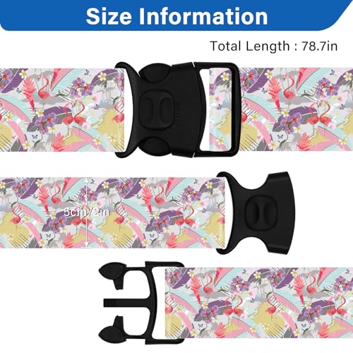 Luggage Straps for Suitcases (Deep Pink)