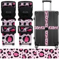 Luggage Straps for Suitcases (Pink Leopard)