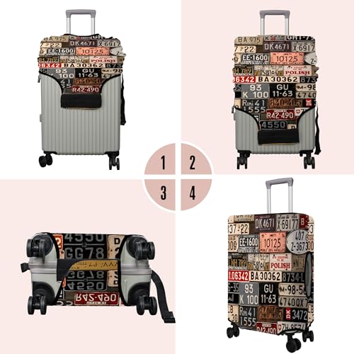 Travel Luggage Cover Suitcase Protector Fits 18 (Travel-17 / L(25-28in))