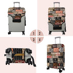 Travel Luggage Cover Suitcase Protector Fits 18 (Travel-17 / L(25-28in))