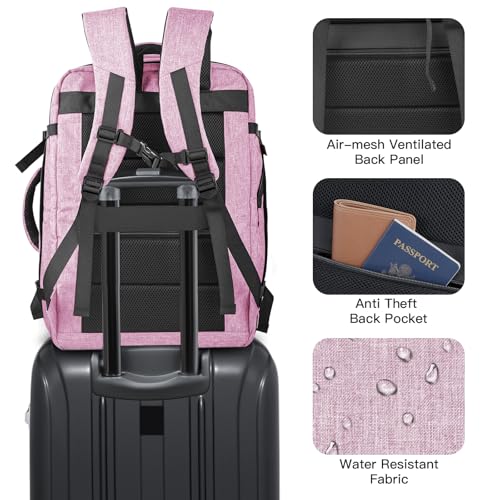 Carry On Backpack (Light Pink / 2X-Large(20"x14"x10"))
