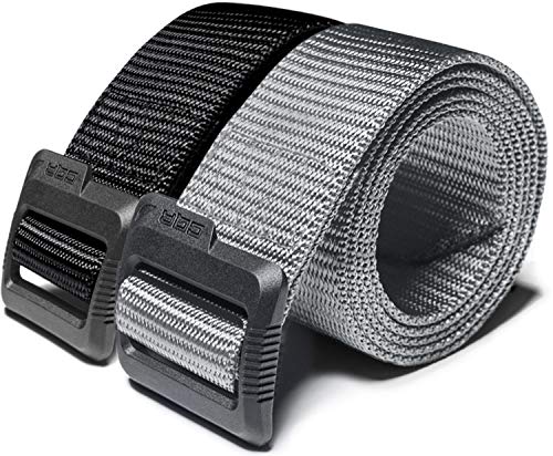 Tactical Belt (2pack Dura Nylon Black/Grey / Large)