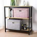 Larger Collapsible Storage Cubes with Lids Fabric Decorative Storage Bins Boxes Organizer Containers Baskets with Cover Handles for Bedroom Closet Living Room 17.7x11.8x11.8 Inch 3 Pack (Assorted Color / Large(3-Pack))