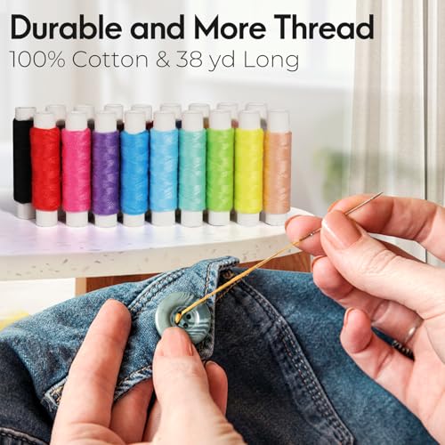 Sewing Kit Gifts for Adults Teen Grils Women Mom Grandma (White / M)