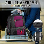 Large Laptop Backpack for Women (18.4 Inch / Purple)