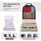 4 PCS Set Compression Packing Cubes for Travel (4 Set / Pink)