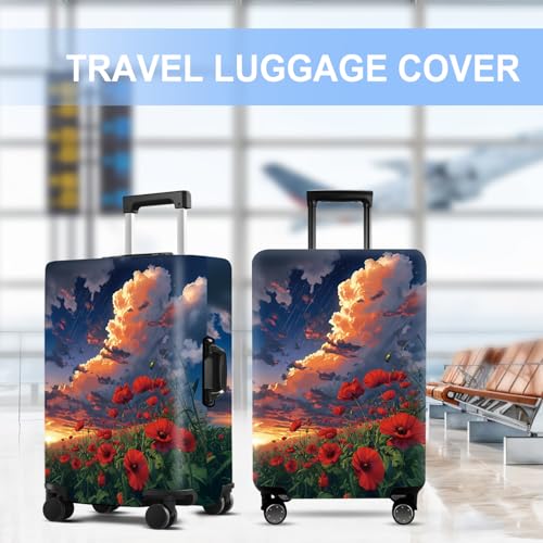 Safflower Luggage Cover Washable Suitcase Protector Anti (safflower / L(28-30inch suitcase))