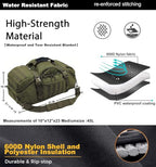 Gym Bag for Men Duffle Bags Backpack (25L / Green)