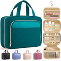 Hanging Travel Toiletry Bag Women Men (Teal / Medium)