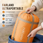 Sleeping Bag for Adults (Orange / 87"x29.5")