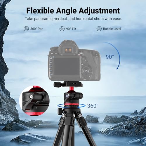 Basics 66.5" 169 cm Travel Tripod for Camera (Basics Travel Tripod)