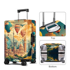 Balloon Luggage Cover Washable Suitcase Protector Anti (Balloon / S(20-22inch suitcase))
