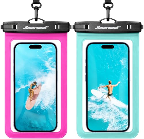 Waterproof Phone Pouch (Green&Bright Red)