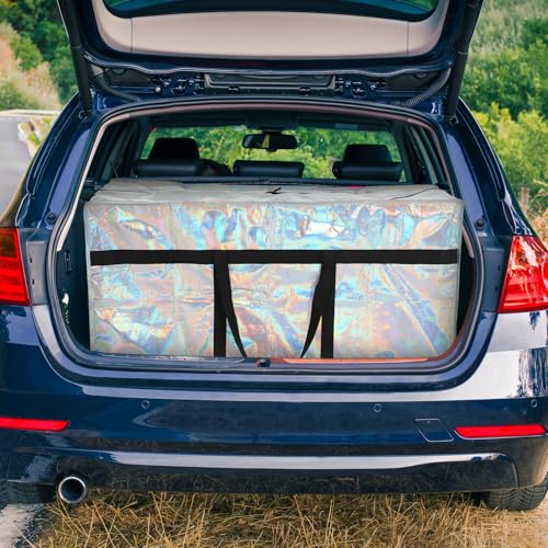 4 Pcs 66 Gallon Extra Large Moving Bags Heavy Duty Storage Bag (66 Gallon / Iridescent)