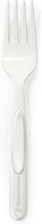 Preserve Compostable Fork, Made in USA, Medium Weight Cutlery by Preserve
