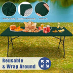 2 Pack Rectangle Spandex Fitted Table Cloth (Hunter Green / 60" x 36" (Rectangular))