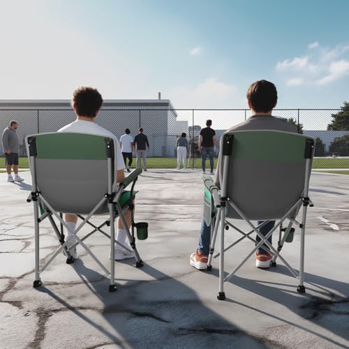 Oversized Camping Chair for Adults Heavy Duty (Large / Grey Light Blue)