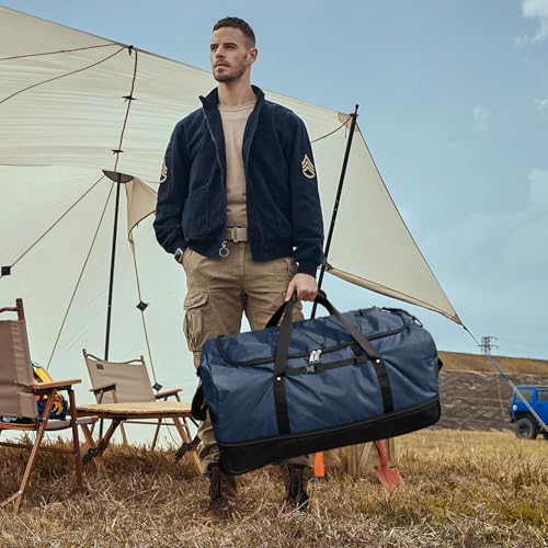 32 Inch Rolling Duffle Bag (Navy / Upgraded Oxford)