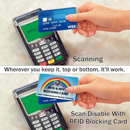 10 Pack RFID Blocking Card for Credit Debit ID Card (Rainbow)