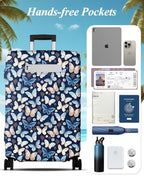 Luggage Cover for Suitcase Tsa Approved Protector (Extra Large (31-32 inches) / Butterfly)