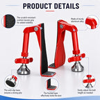 Portable Door Stopper Door Lock for Travel Anti Theft Door Blocker (Red)