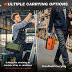 Tool Bag 2 Pack 12" 10" (12"x7"&10" x 6" / Orange/Green 2Pack)
