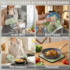 Green Daisy Kitchen Decor Set (Spring Green Daisy)